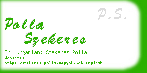 polla szekeres business card